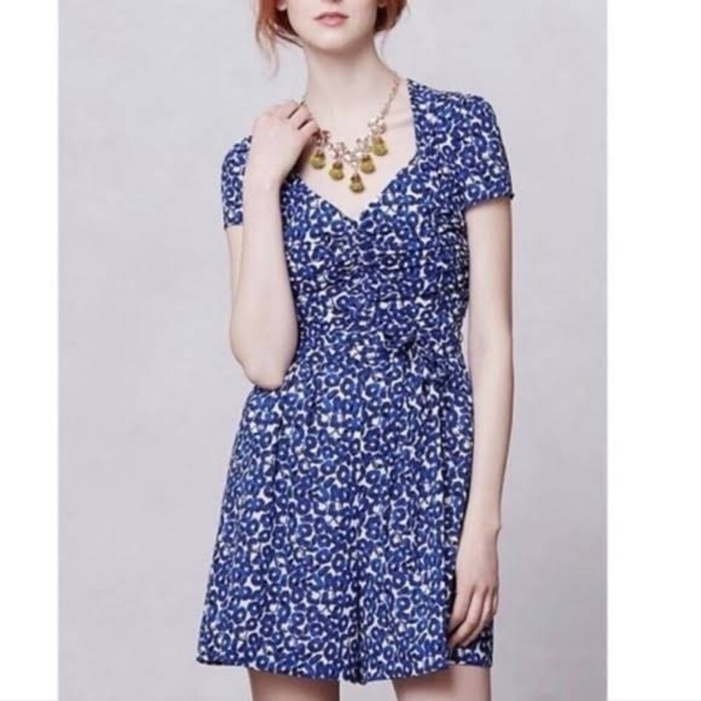Anthropologie Leifnotes floral romper